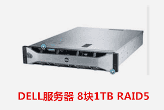 DELL服务器 8块1TB RAID5 