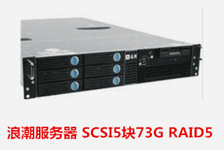  浪潮服务器 SCSI5块73G RAID5