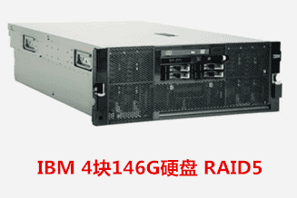 IBM 4块146G硬盘 RAID5 